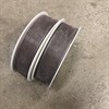 BAND ORGANZA GRÅ 25 MM 50 M