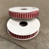 BAND 15 MM CANDYSTRIPE ROSA/RÖD